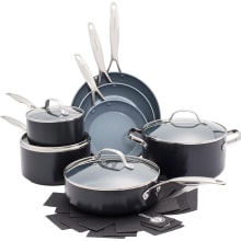 Product image of GreenPan Valencia Pro 11-Piece Hard Anodized Ceramic Pots & Pans Cookware Set