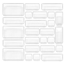 Product image of Vtopmart 25-piece clear plastic drawer organizer set